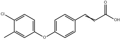 JR-8533, (E)-3-(4-(4-Chloro-3-methylphenoxy)phenyl)acrylic acid, 97% Struktur