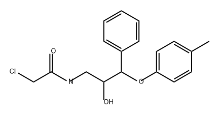 Acetamide, 2-chloro-N-[2-hydroxy-3-(4-methylphenoxy)-3-phenylpropyl]- Struktur