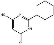 4(3H)-Pyrimidinone, 2-cyclohexyl-6-hydroxy- Struktur