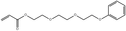 2-Propenoic acid, 2-[2-(2-phenoxyethoxy)ethoxy]ethyl ester Struktur