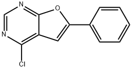 4-chloro-6-phenylfuro[2,3-d]pyrimidine Struktur