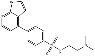 Benzenesulfonamide, N-[2-(dimethylamino)ethyl]-4-(1H-pyrrolo[2,3-b]pyridin-4-yl)-|化合物 UNC5452