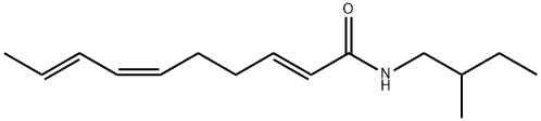 2,6,8-Decatrienamide, N-(2-methylbutyl)-, (2E,6Z,8E)- Structure