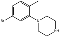 Piperazine, 1-(5-bromo-2-methylphenyl)- Struktur