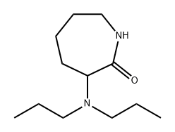 2H-Azepin-2-one, 3-(dipropylamino)hexahydro- Struktur