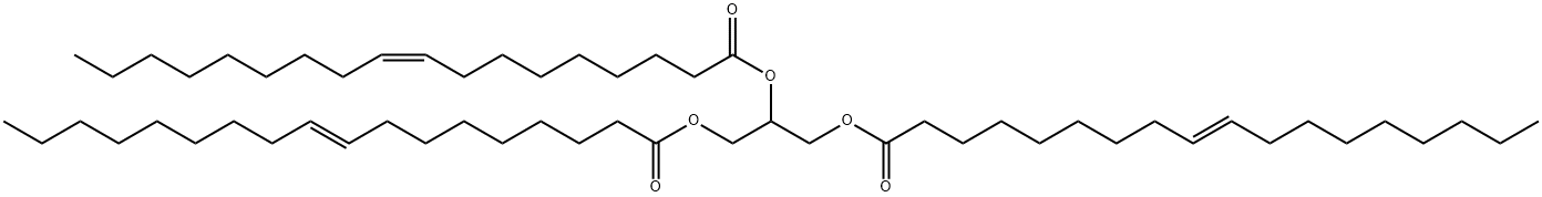 9-Octadecenoic acid, 2-[[(9Z)-1-oxo-9-octadecen-1-yl]oxy]-1,3-propanediyl ester, (9E,9'E)- Struktur