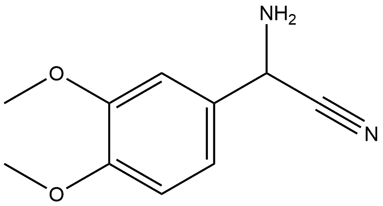 Benzeneacetonitrile, α-amino-3,4-dimethoxy- Struktur