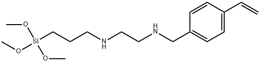 1,2-Ethanediamine, N1-[(4-ethenylphenyl)methyl]-N2-[3-(trimethoxysilyl)propyl]- Struktur