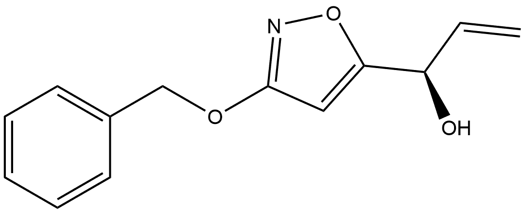 5-Isoxazolemethanol, α-ethenyl-3-(phenylmethoxy)-, (αR)- Struktur