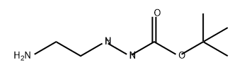 Hydrazinecarboxylic acid, 2-(2-aminoethyl)-, 1,1-dimethylethyl ester Struktur