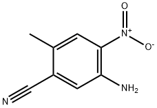 Benzonitrile, 5-amino-2-methyl-4-nitro- Struktur