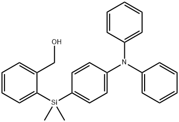 (2-((4-(Diphenylamino)phenyl)dimethylsilyl)phenyl)methanol Struktur