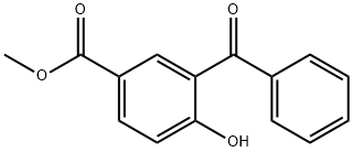 methyl 3-benzoyl-4-hydroxybenzoate Struktur