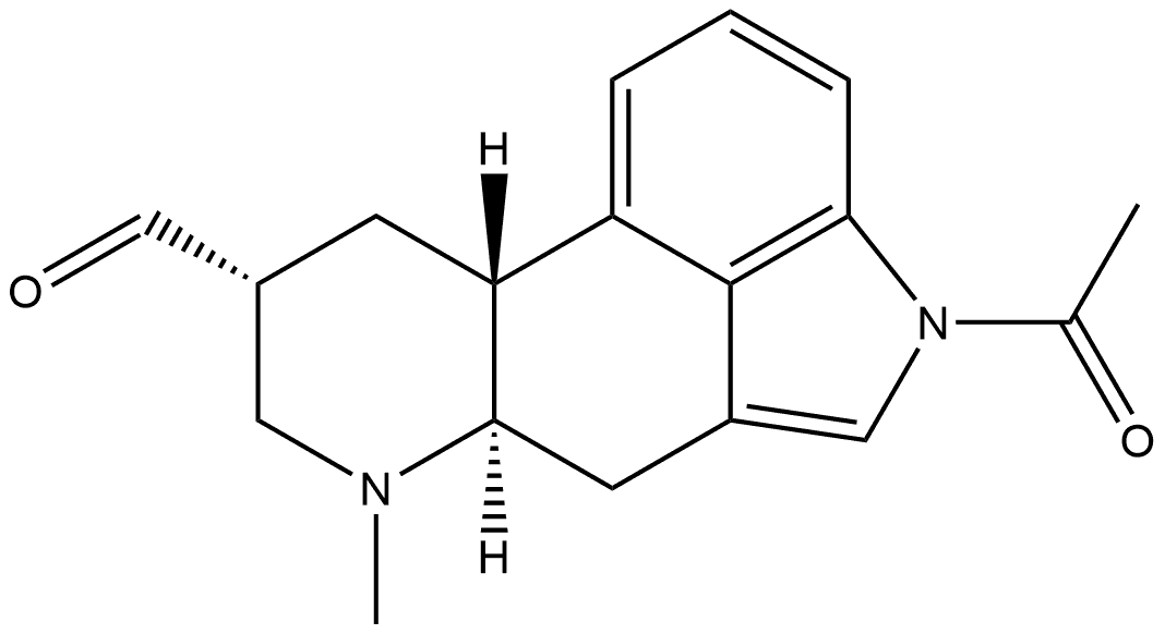 Ergoline-8-carboxaldehyde, 1-acetyl-6-methyl-, (8β)-