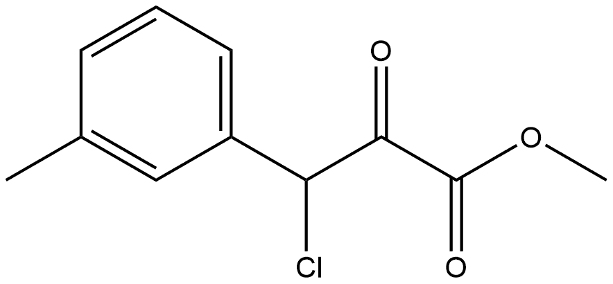 Benzenepropanoic acid, β-chloro-3-methyl-α-oxo-, methyl ester