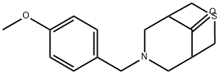 7-[(4-Methoxyphenyl)methyl]-3-thia-7-azabicyclo[3.3.1]nonan-9-one Struktur