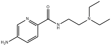 2-Pyridinecarboxamide, 5-amino-N-[2-(diethylamino)ethyl]- Struktur