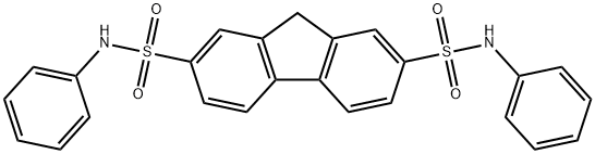 N~2~,N~7~-diphenyl-9H-fluorene-2,7-disulfonamide Struktur