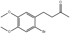 2-Butanone, 4-(2-bromo-4,5-dimethoxyphenyl)- Struktur