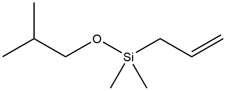 Silane, dimethyl(2-?methylpropoxy)?-?2-?propen-?1-?yl- Struktur