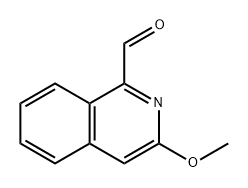 3-甲氧基異喹啉-1-碳醛, 96246-10-5, 結構式