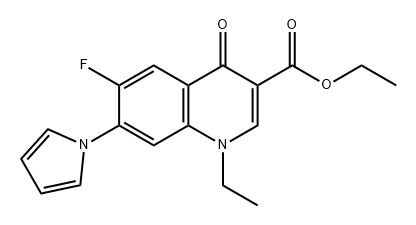 3-Quinolinecarboxylic acid, 1-ethyl-6-fluoro-1,4-dihydro-4-oxo-7-(1H-pyrrol-1-yl)-, ethyl ester