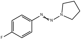 Pyrrolidine, 1-[2-(4-fluorophenyl)diazenyl]- Struktur