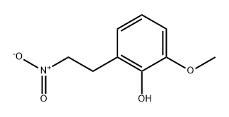 Phenol, 2-methoxy-6-(2-nitroethyl)- Struktur