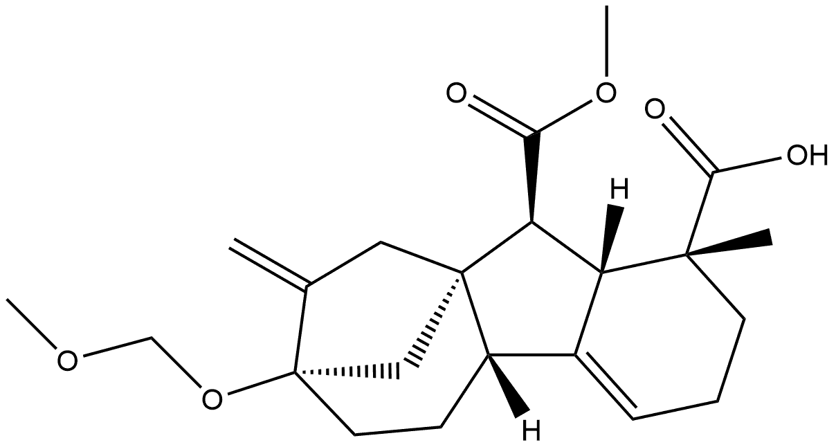 Gibb-4-ene-1,10-dicarboxylic acid, 7-(methoxymethoxy)-1-methyl-8-methylene-, 10-methyl ester, (1α,4bβ,10β)-