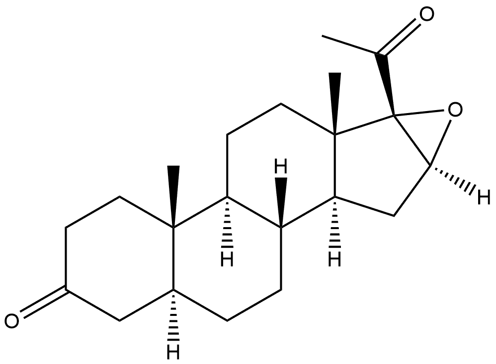 Pregnane-3,20-dione, 16,17-epoxy-, (5α,16α)- (9CI)