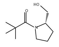 1-Propanone, 1-[(2S)-2-(hydroxymethyl)-1-pyrrolidinyl]-2,2-dimethyl- Struktur