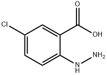 Benzoic acid, 5-chloro-2-hydrazinyl- Struktur