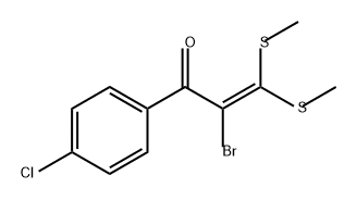 2-Propen-1-one, 2-bromo-1-(4-chlorophenyl)-3,3-bis(methylthio)-