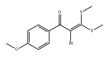 2-Propen-1-one, 2-bromo-1-(4-methoxyphenyl)-3,3-bis(methylthio)-