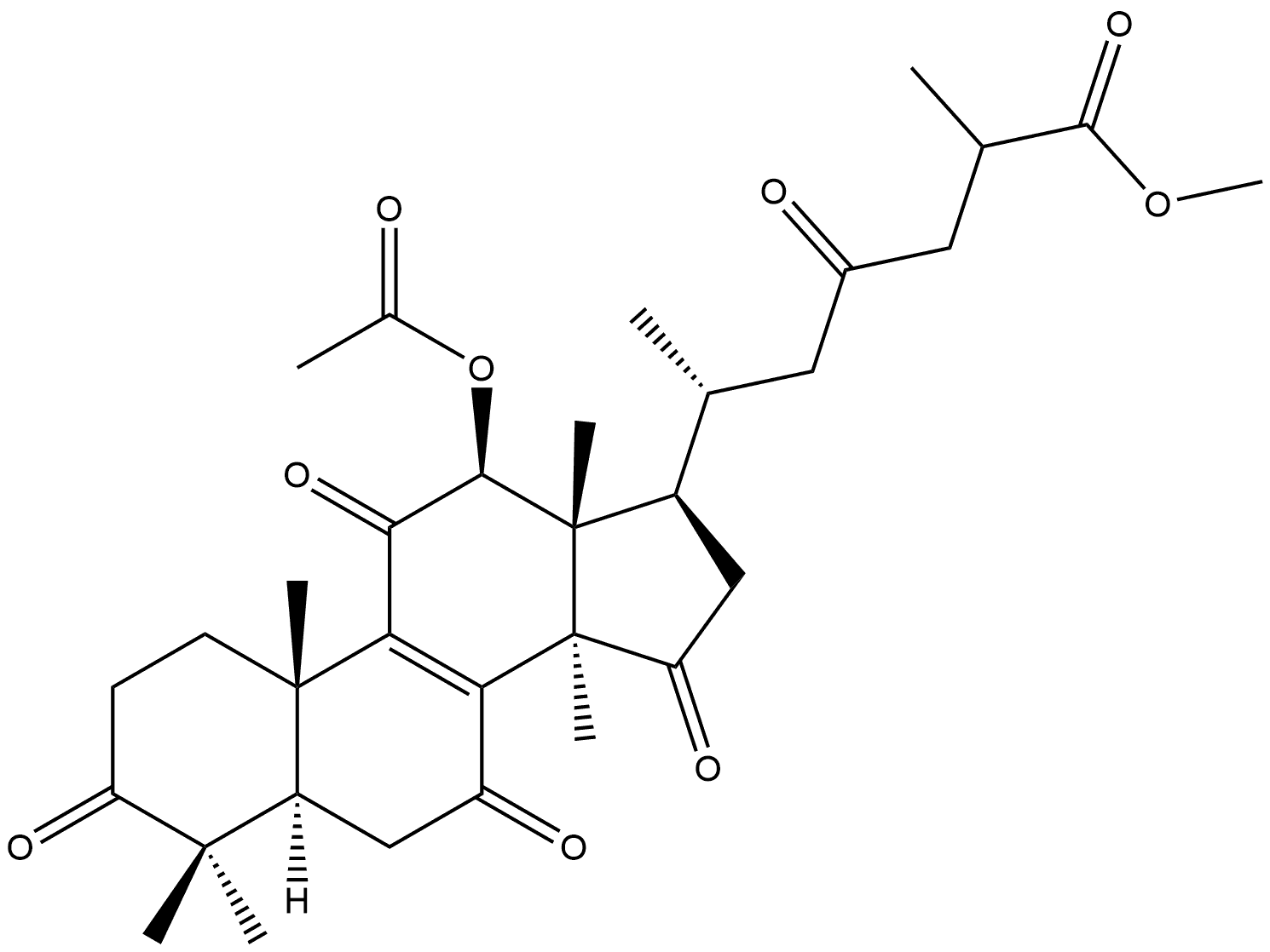 靈芝酸F甲酯 結(jié)構(gòu)式