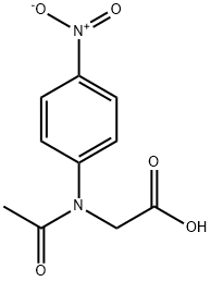 2-[N-(4-Nitrophenyl)acetamido]acetic acid Struktur