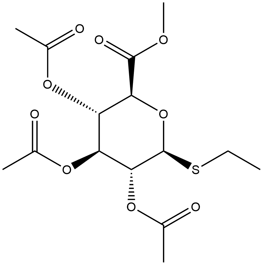 β-D-Glucopyranosiduronic acid, ethyl 1-thio-, methyl ester, 2,3,4-triacetate