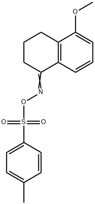 1(2H)-Naphthalenone, 3,4-dihydro-5-methoxy-, O-[(4-methylphenyl)sulfonyl]oxime Struktur