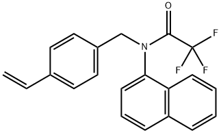 N-[(4-Ethenylphenyl)methyl]-2,2,2-trifluoro-N-1-naphthalenylacetamide Struktur