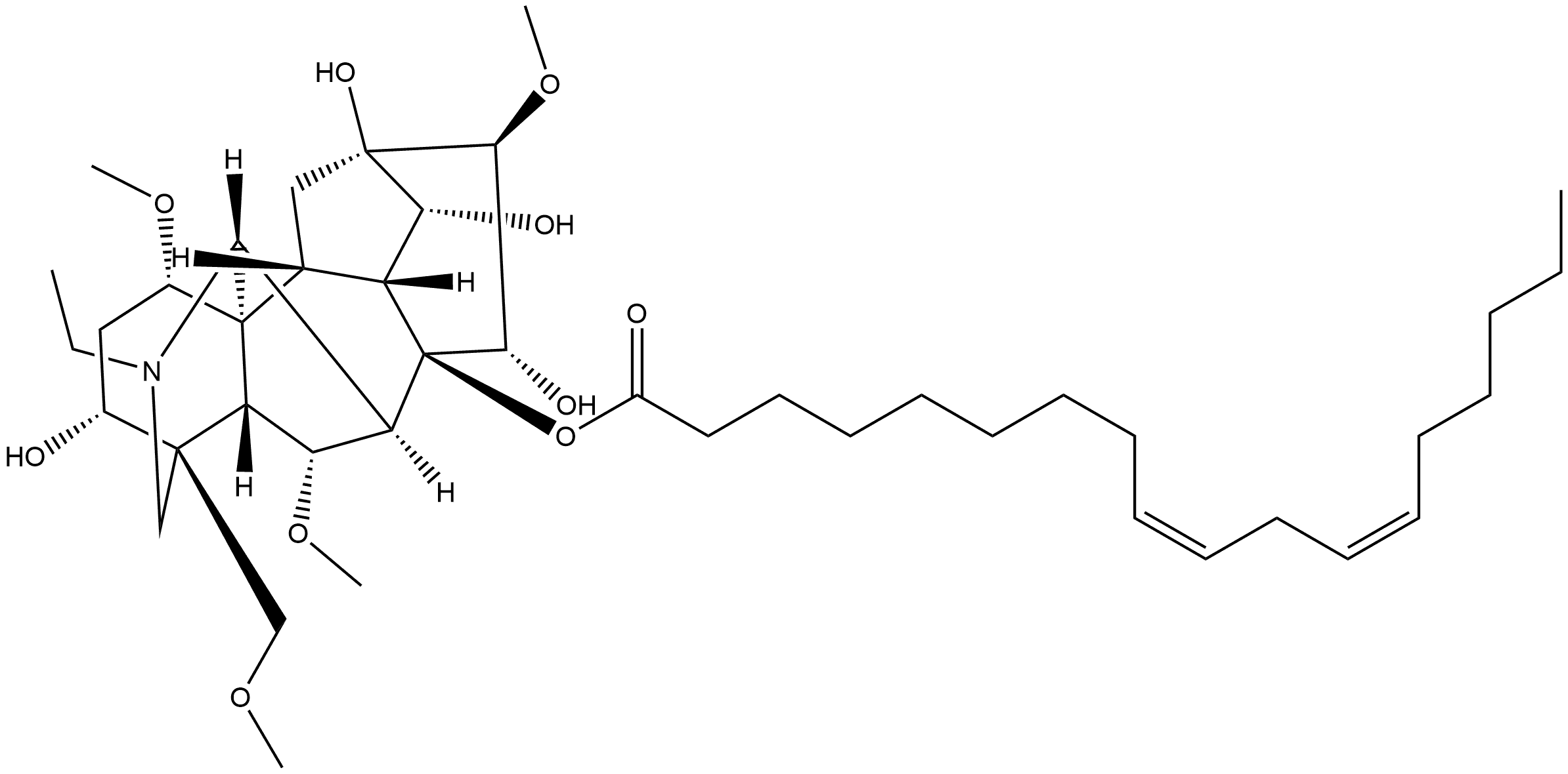 Aconine-8-linoleate|烏頭原堿-8-亞油酸酯