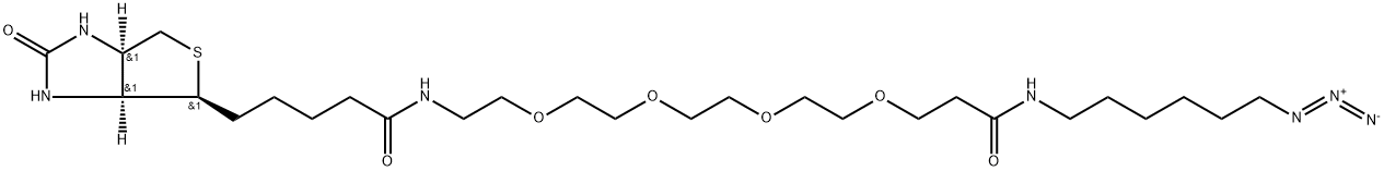 Biotin-PEG4-Amide-C6-Azide Struktur