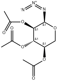 α-D-Xylopyranosyl azide, 2,3,4-triacetate Struktur