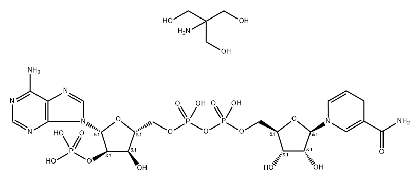 B-NICOTINAMIDE ADENINE DINUCLEOTIDE*PHOS PHATE, REDU Struktur