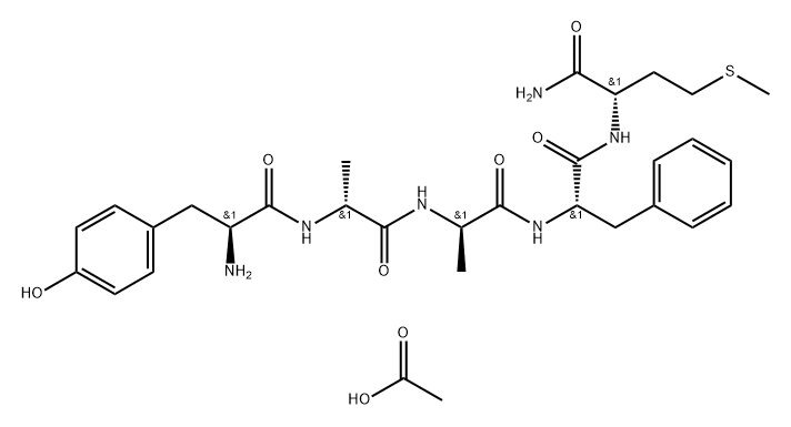 (D-ALA2,3)-METHIONINE ENKEPHALINAMIDE AC ETATE Struktur