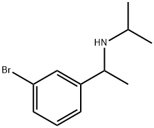 Benzenemethanamine, 3-bromo-α-methyl-N-(1-methylethyl)- Struktur