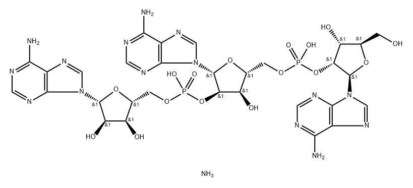 adenylyl[2'->5']adenylyl[2'->5']adenosine, sodium salt Struktur