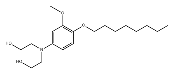 Ethanol, 2,2'-[3-methoxy-4-(octyloxy)phenylimino]di- (6CI) Struktur