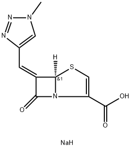 C6-(N1-methyl-1,2,3-trazolylmethylene)penem Struktur