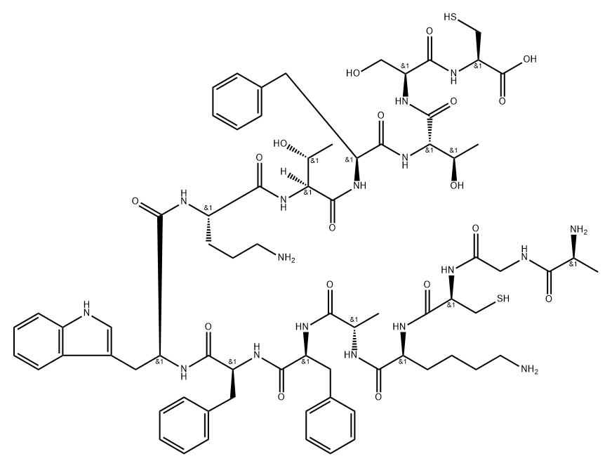 somatostatin, Ala(5)-Orn(9)- Struktur