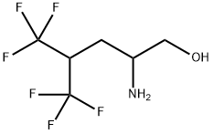 2-amino-5,5,5-trifluoro-4-(trifluoromethyl)pentan-1-ol Struktur